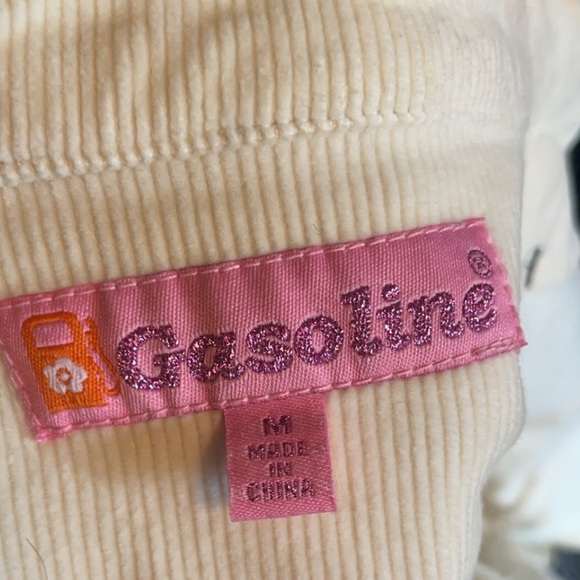 Vintage GASOLINE white corduroy cropped jacket - Picture 5 of 5